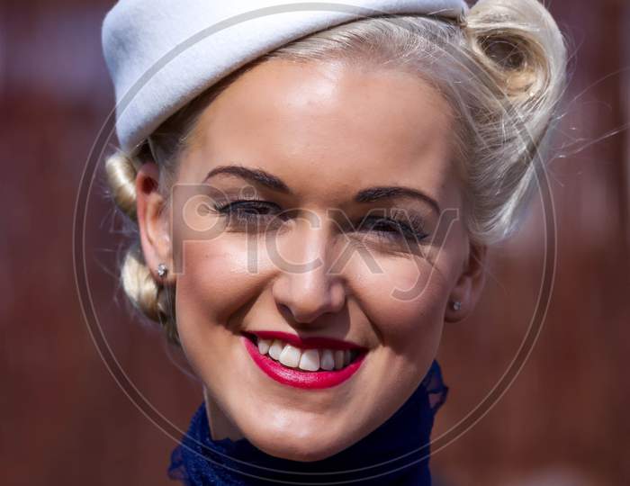 Smiling Woman At The Goodwood Revival