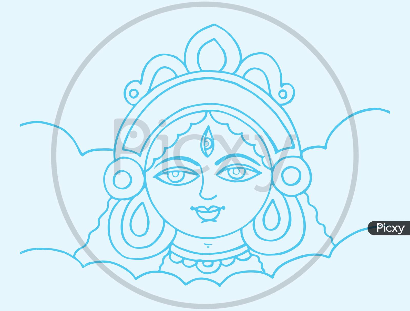 How to DRAW Durga Maa Face  म दरग  Durga Drawing  Maa Durga drawing   Durga Maa Drawing  Durga Maa DurgaMaa म दरग Durga Maa  DurgaMaa म दरग How