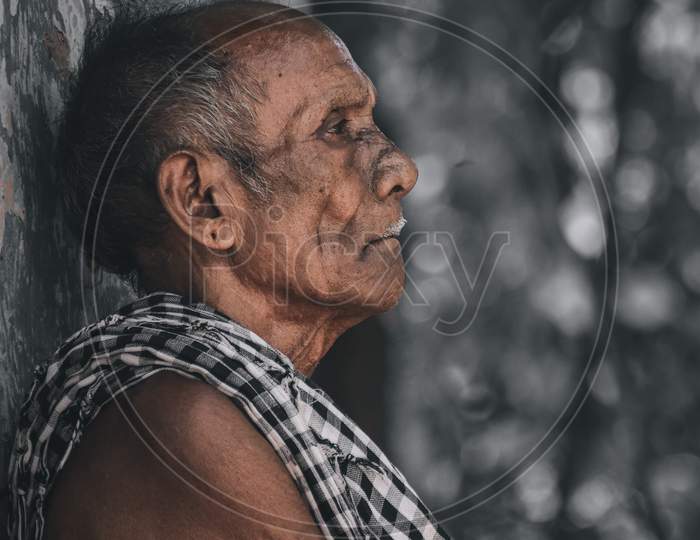 Indian village Old Man