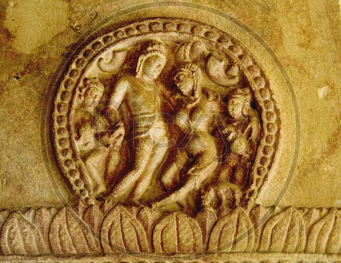 Sculpture Of Yaksha Couple, Aihole