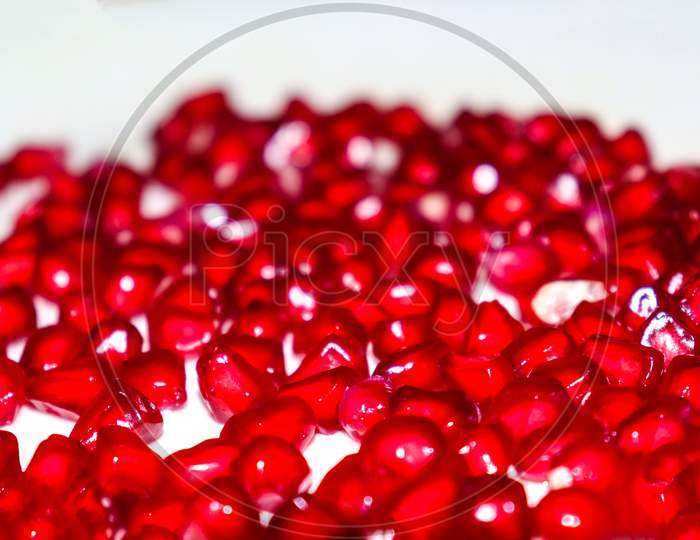 Tasty And Healthy Pomegranate Seeds