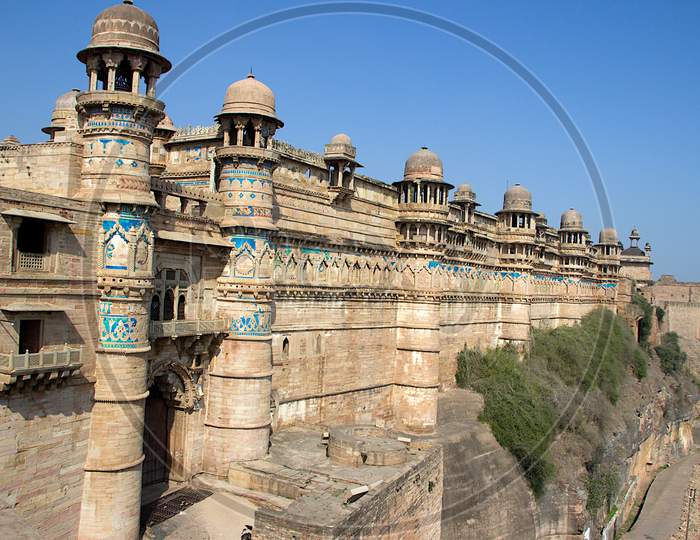 Exterior Wall Of Gwalior Fort