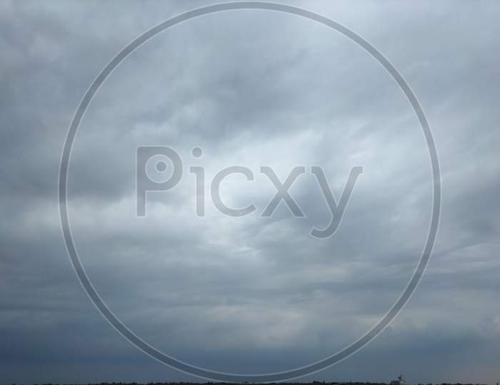Dark Storm Cloudy Sky Background