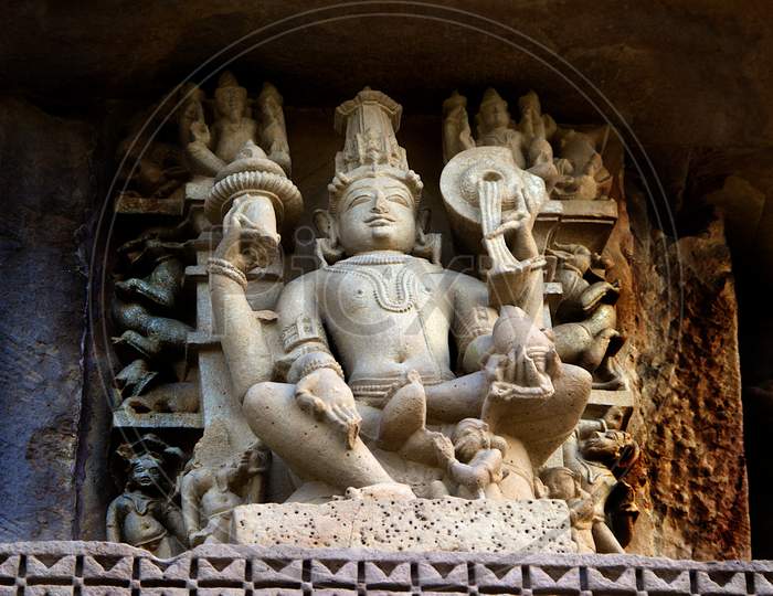 Sculpture At Chaturbhuj Temple, Khajuraho
