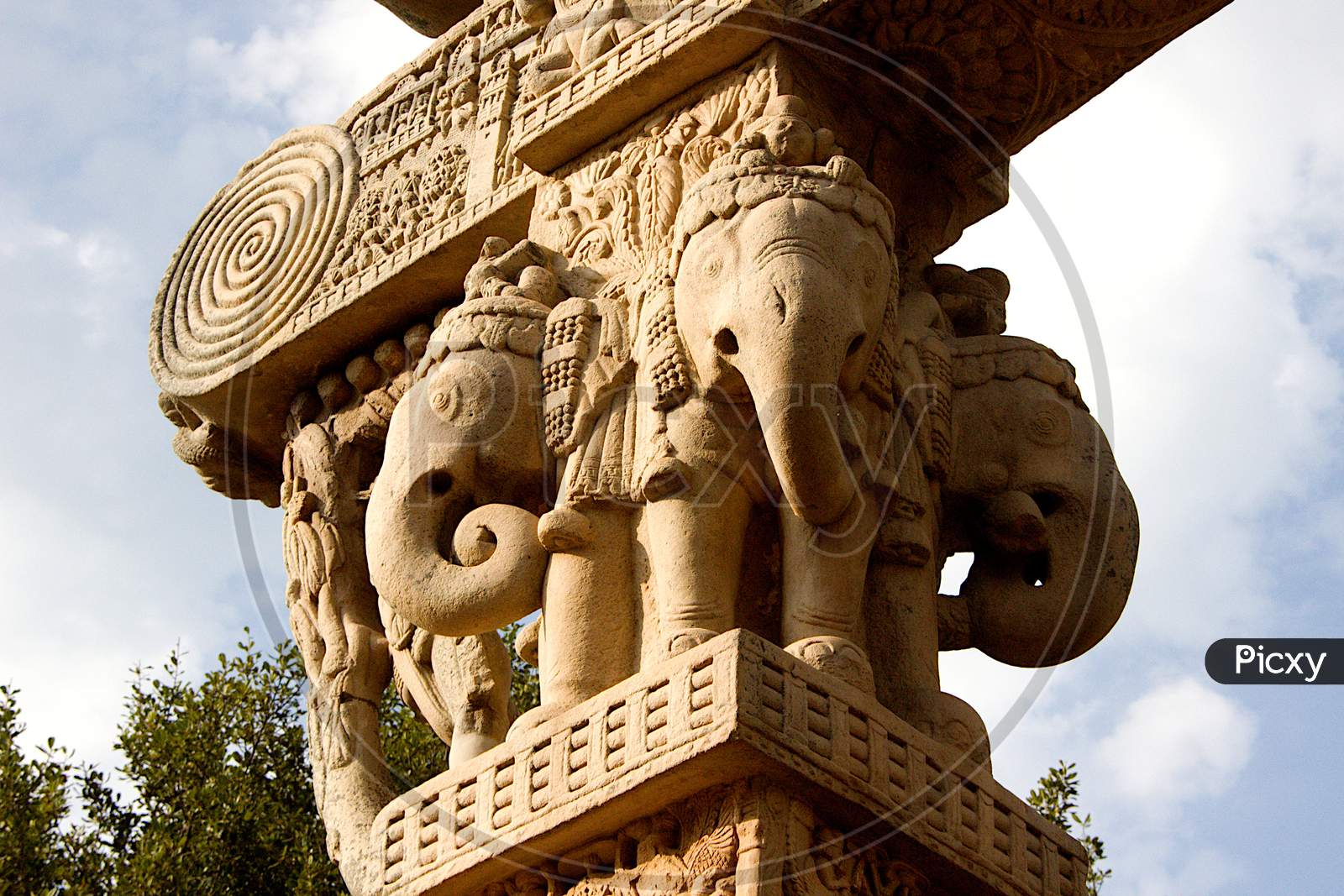 Detail Of Stupa Gateway, Sanchi