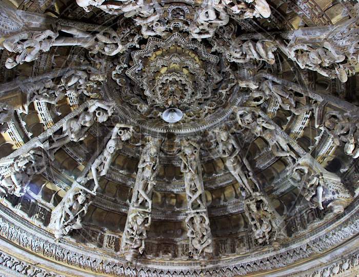 Roof Art At Jain Temple, Jaisalmer