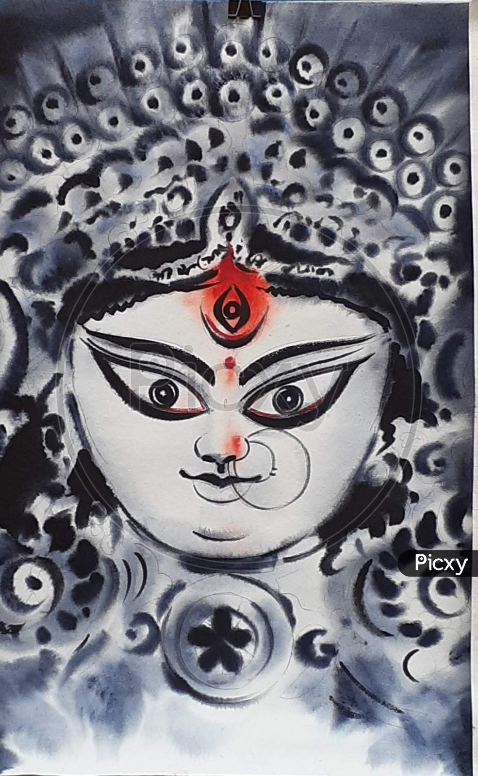 Buy Modern Abstract Goddess Durga Painting, Maa Durga, Goddess Painting,  Online in India - Etsy