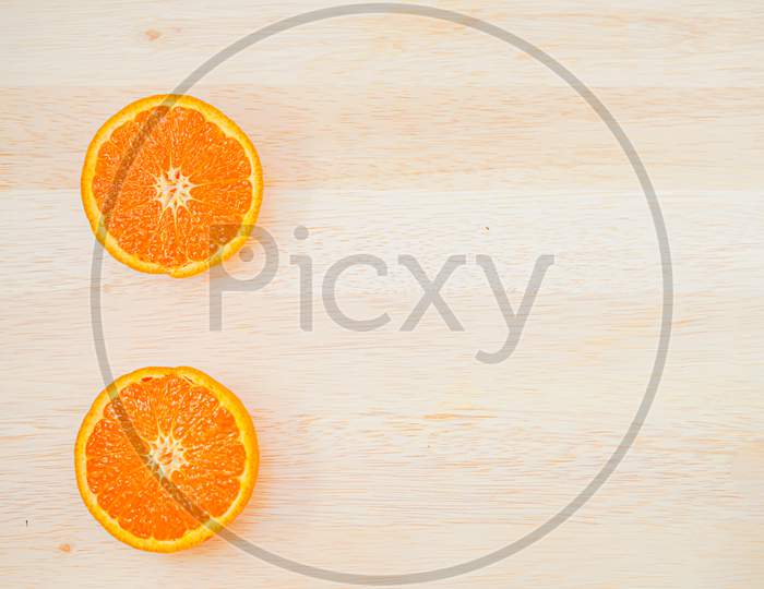 Orange Of The Image That Was Placed On The Table