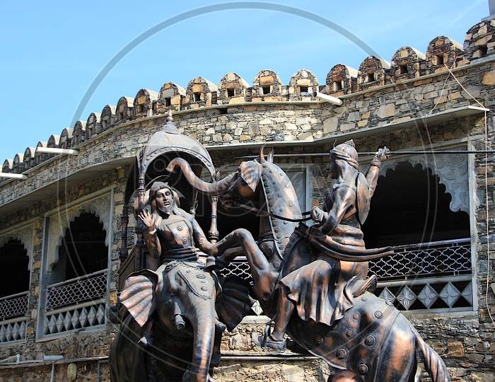 Icons Of Warriors At Haldighat