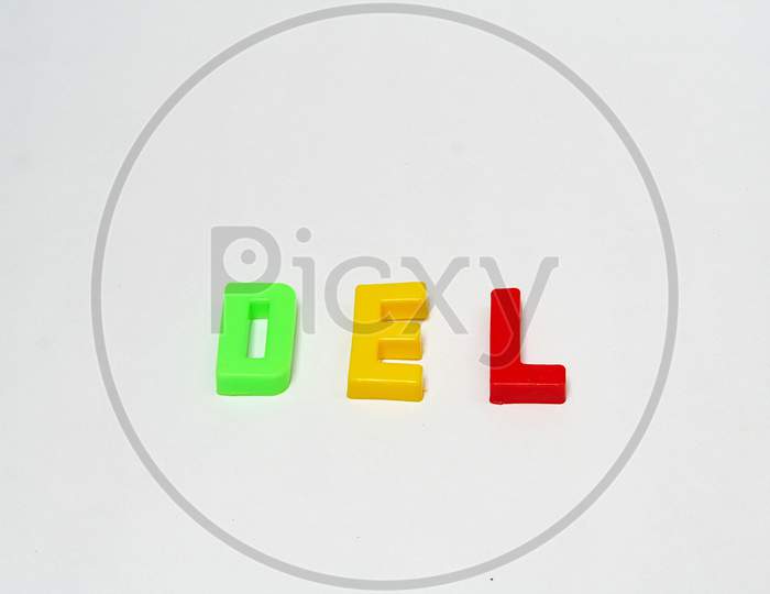 ‘Del’ For Delete Alphabets