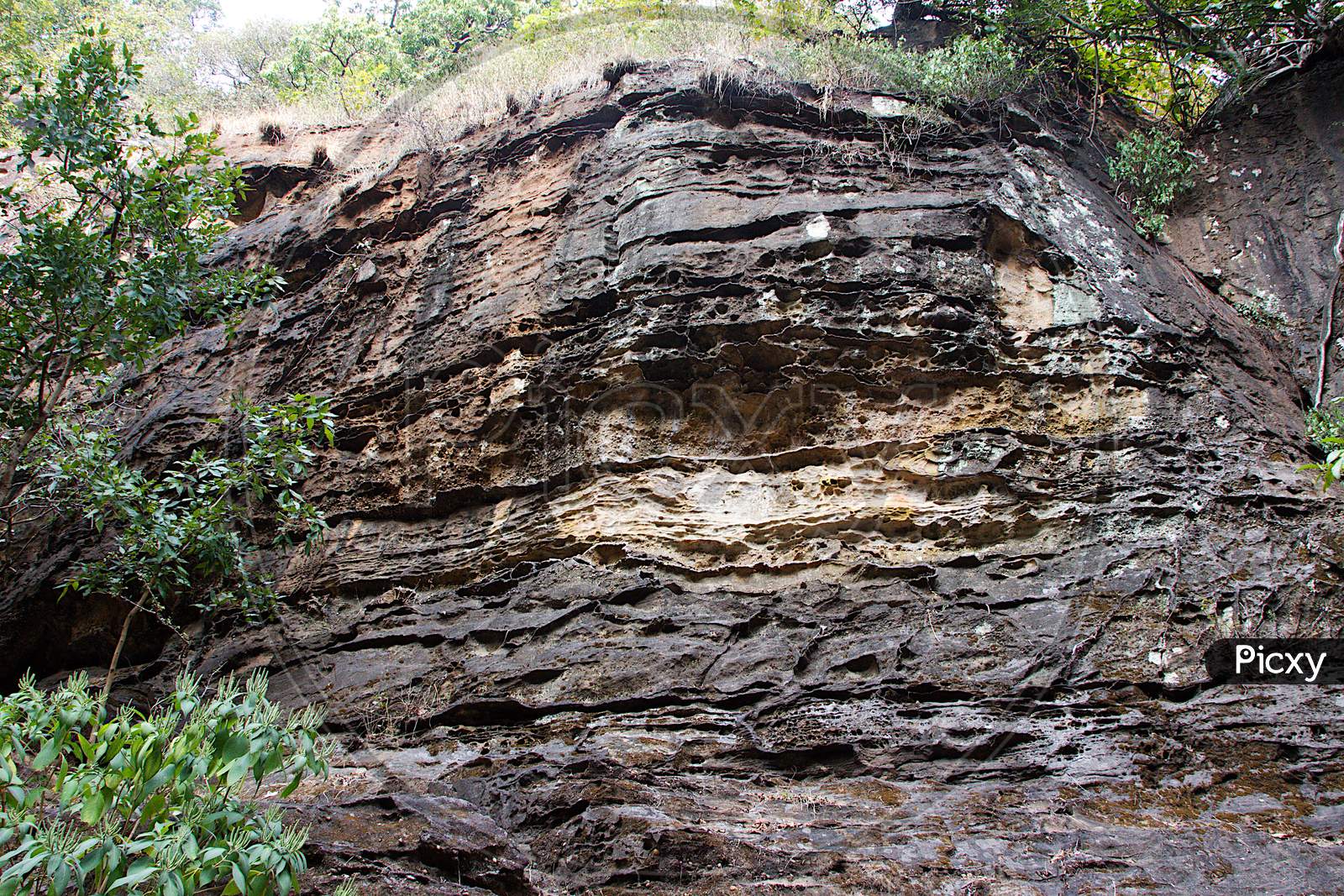 Rock Surface At Pachmarhi