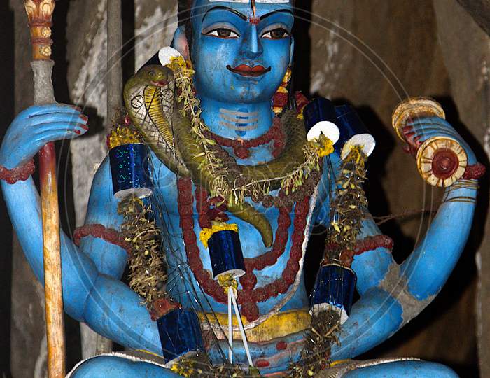 Statue Of Shiva At Ramagiri