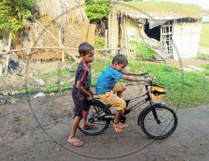 Learning bicycle children