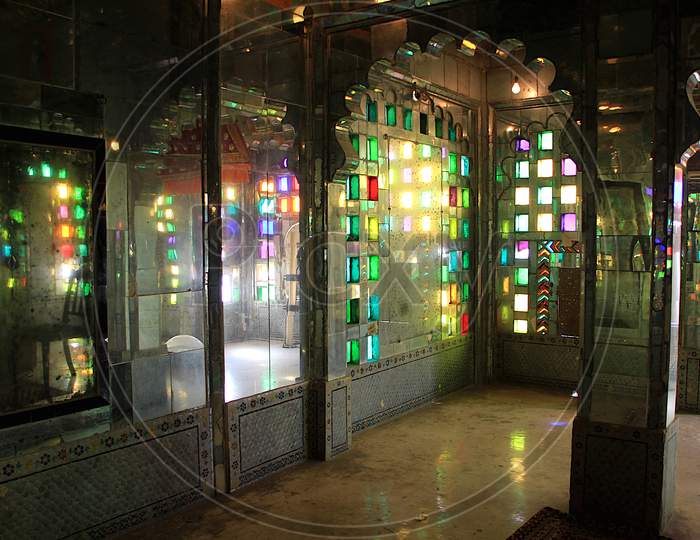 Color Glass Panes, City Palace, Udaipur