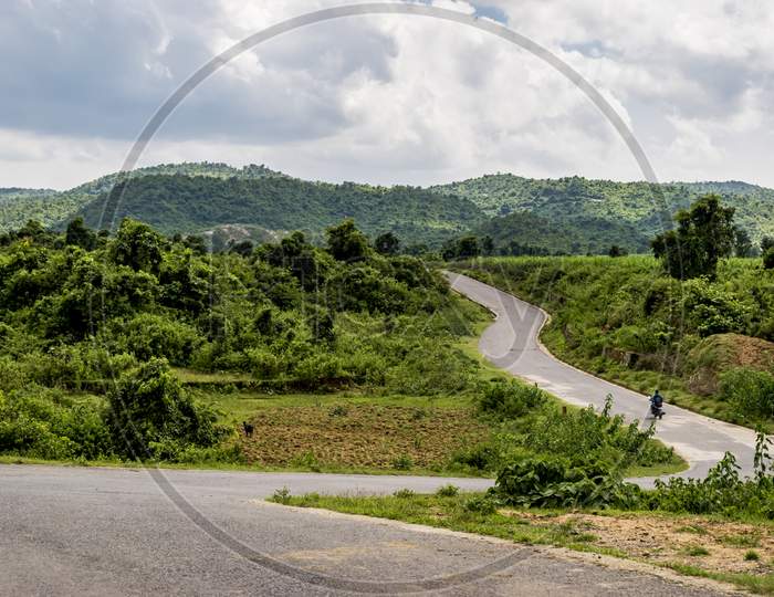 Beautiful Road of Ajodhya Hill ,Purulia