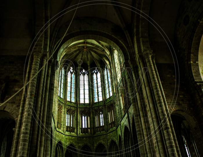 Mont-St-Michel Monastery Image (France Normandy)