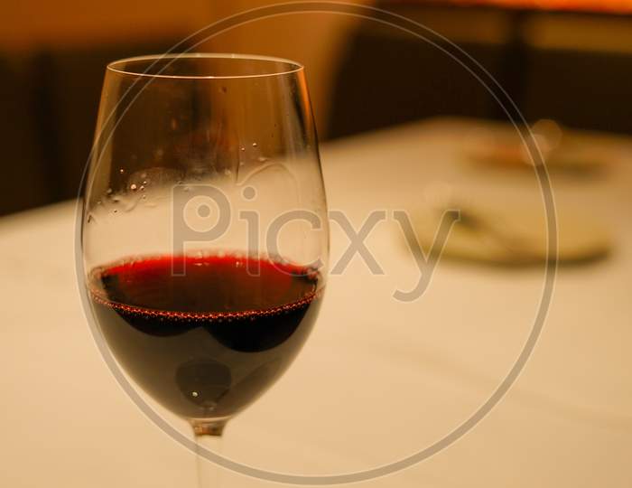 Restaurant Of Red Wine Image