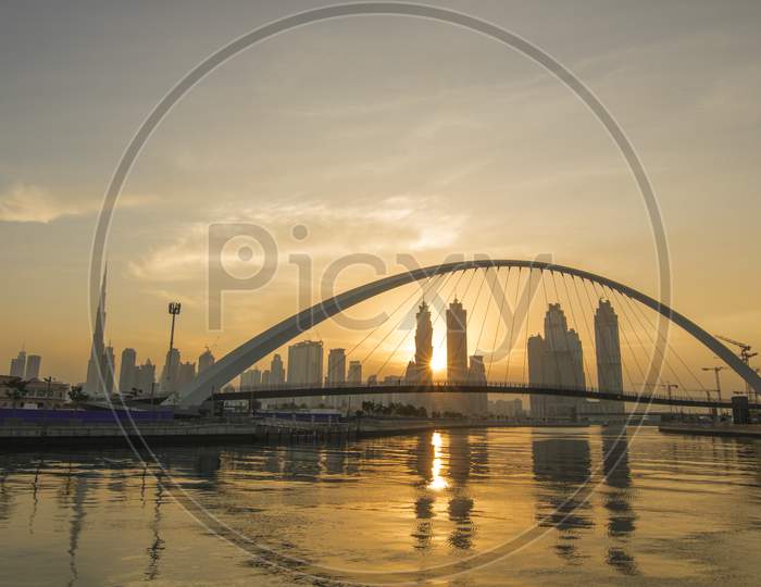 Golden Hour Dubai - Sunrise Dubai - Tolerance Bridge Dubai