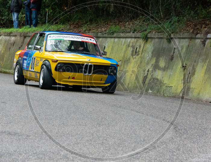 Bmw 2002 On An Old Racing Car Ifor Rally