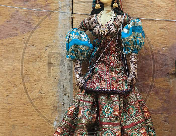 Attractive Rajasthani Doll On Display