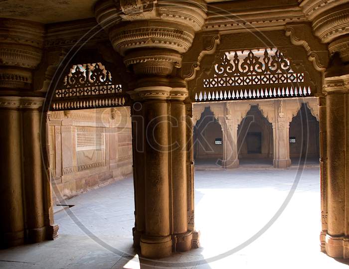 Interior Corridor At Gwalior Fort