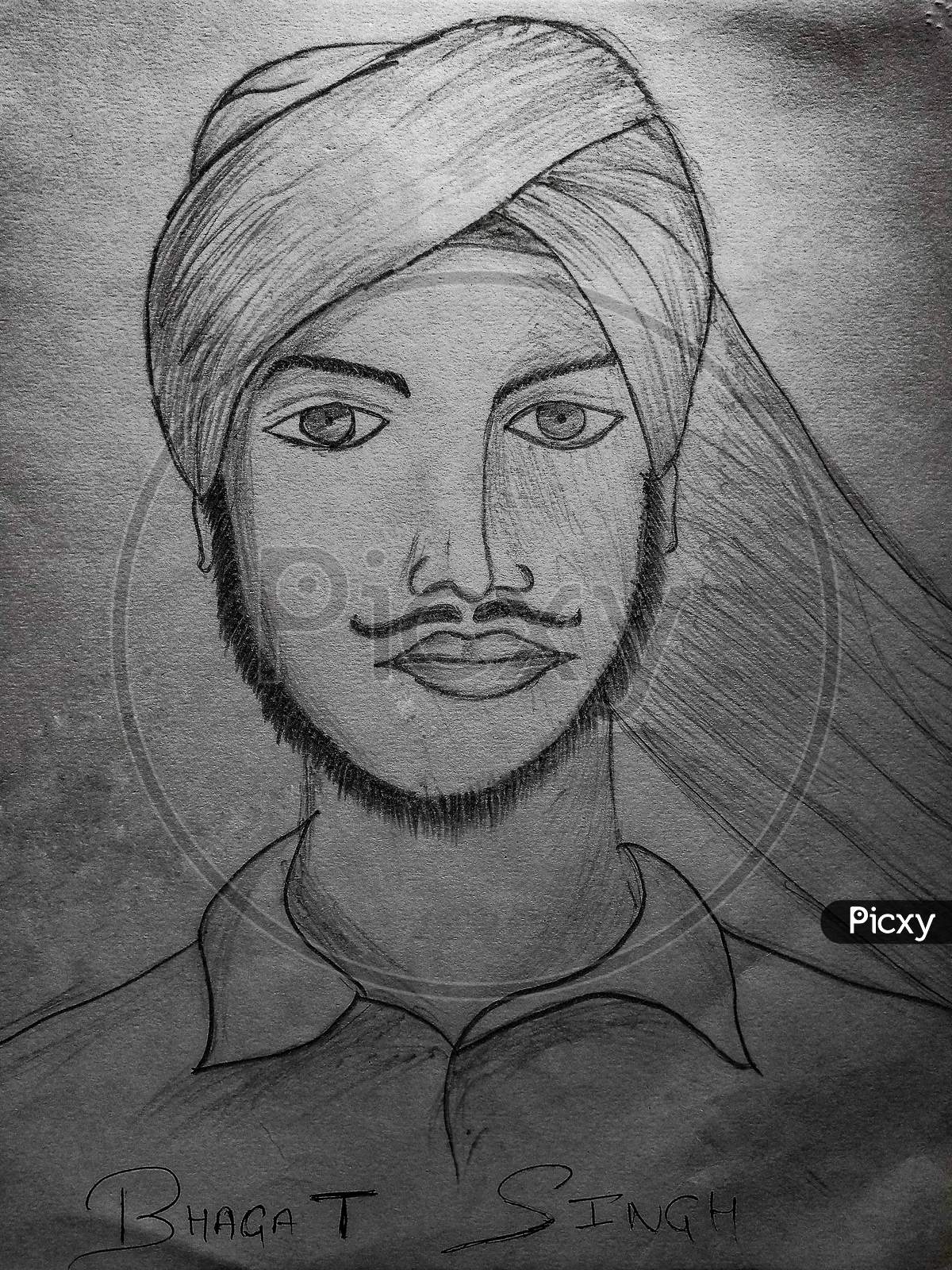 Bhagat Singh Drawing by Vinay Jalla - Fine Art America-saigonsouth.com.vn
