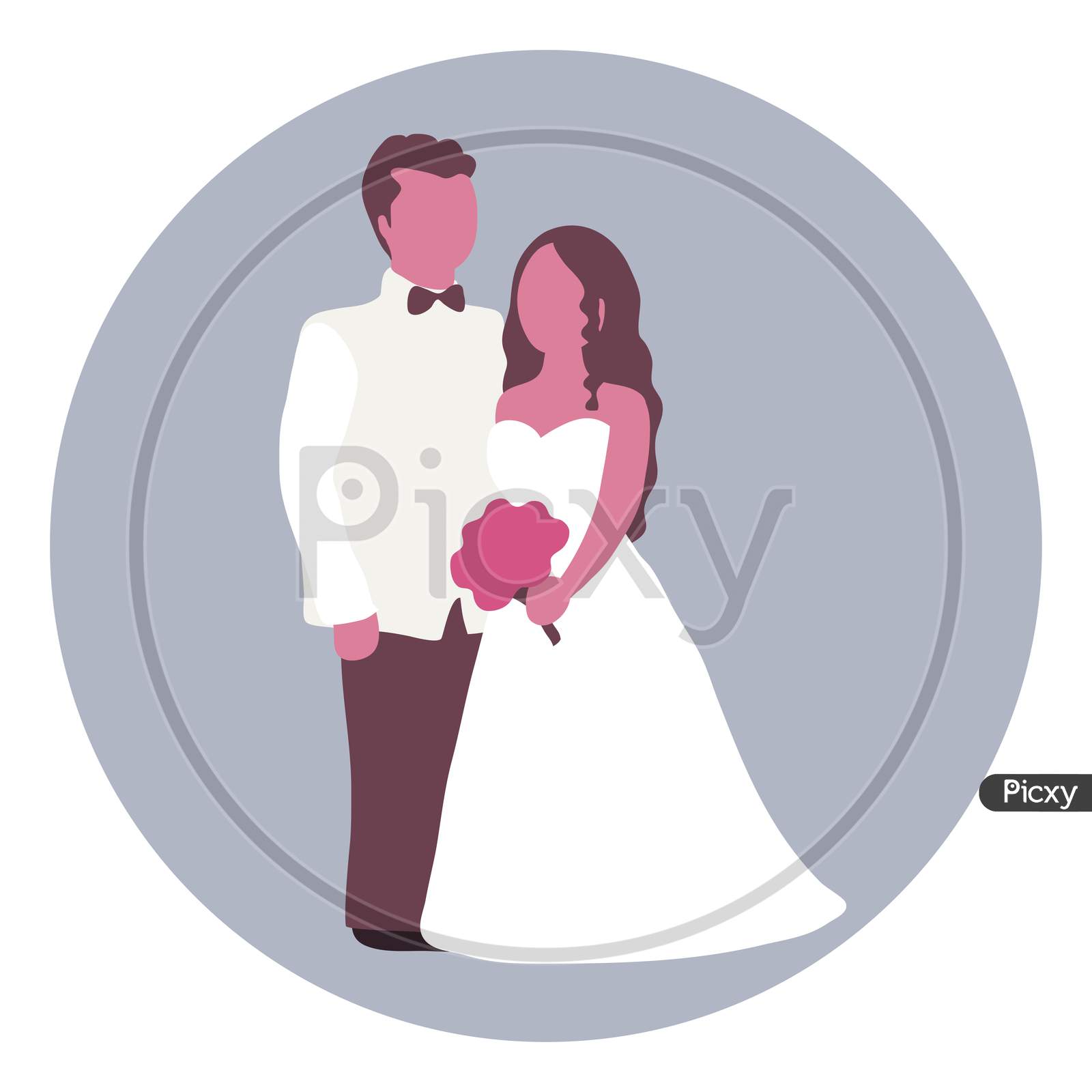 Bride And Groom Icon.