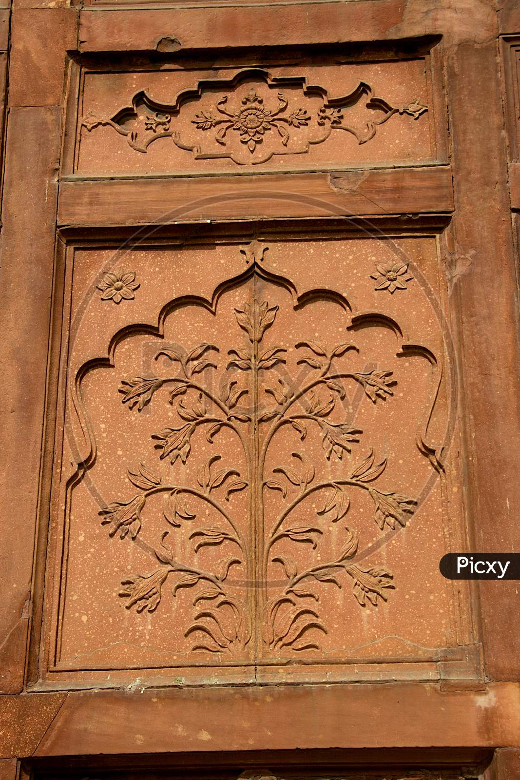 Bas Relief Work At Red Fort