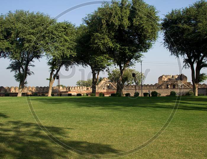 Turf And Trees Inside Jhansi Fort