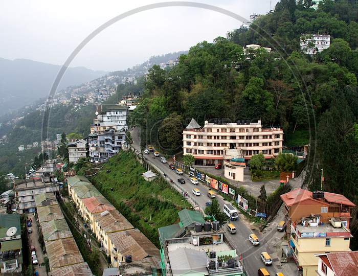 Gangtok Town View From Cable Car