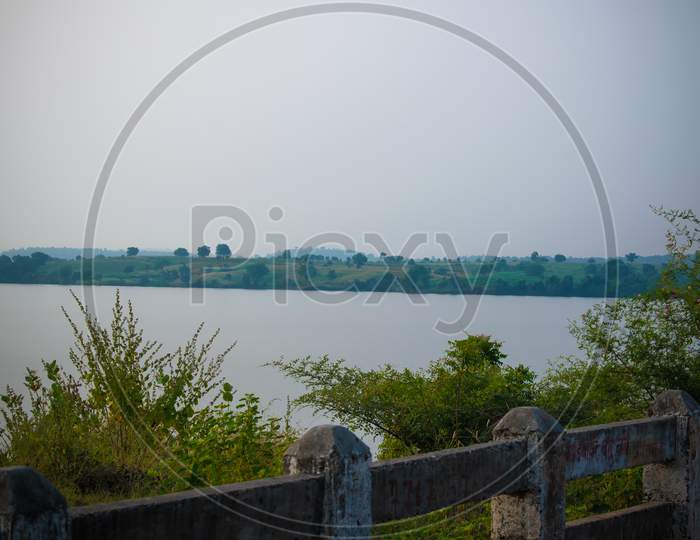 Waghur Dam Backwater Morning view