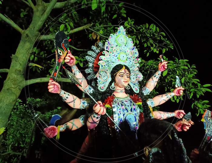 Durga maharani visarjan. Durga Mata visarjan. Man Bhawani Durga visarjan