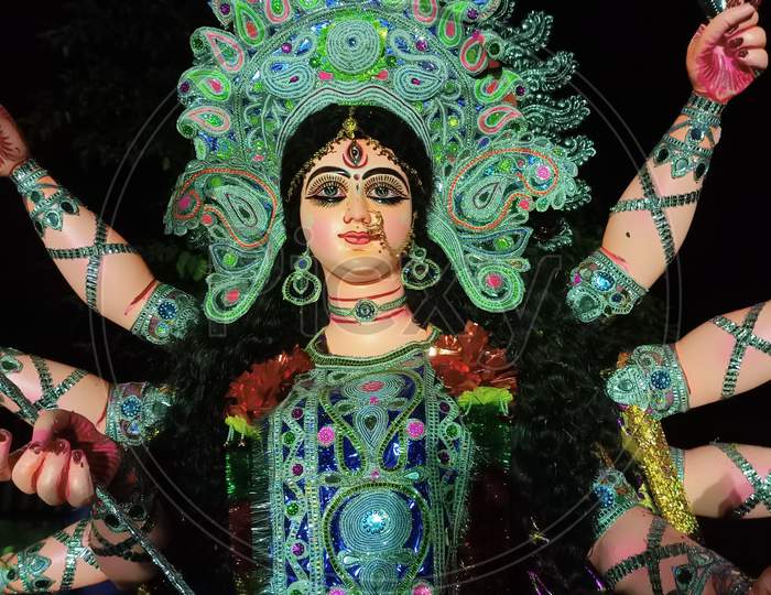 Durga maharani visarjan. Durga Mata visarjan. Man Bhawani Durga visarjan