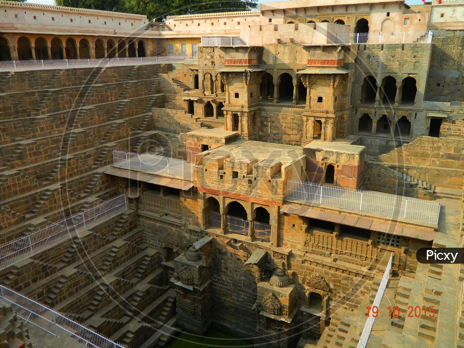 Sculptures and architectural glimpses of Abhaneri stepwell