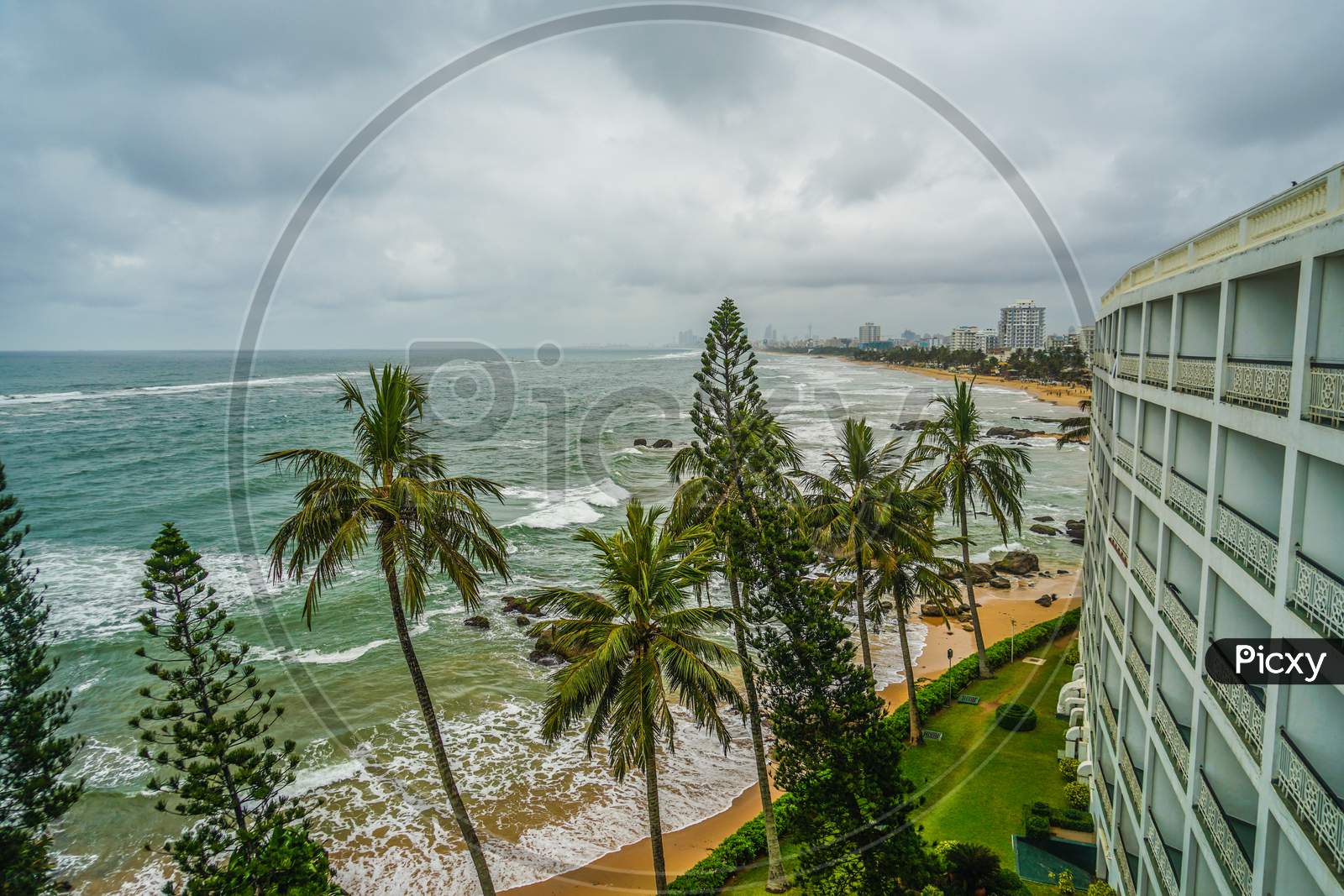Beach And City Of Colombo, Sri Lanka