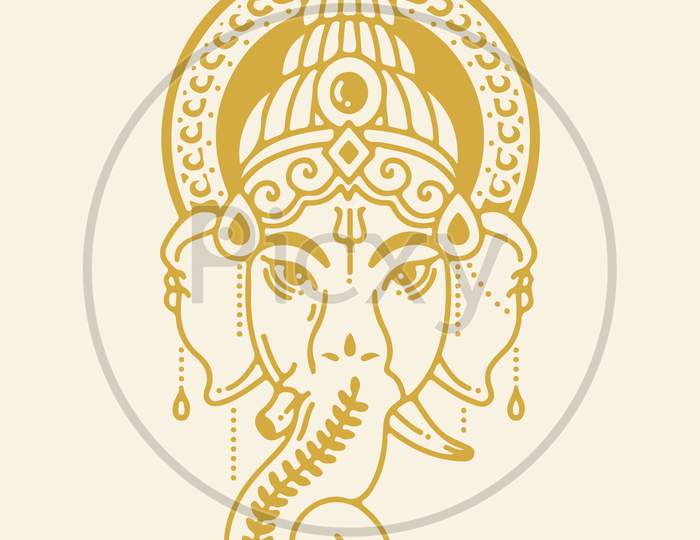 Lord Ganesh Outline Art PNG Transparent Images Free Download | Vector Files  | Pngtree