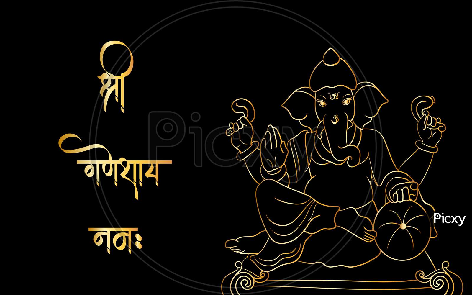 Lord Ganesha Black Background Stock Illustrations – 407 Lord Ganesha Black  Background Stock Illustrations, Vectors & Clipart - Dreamstime