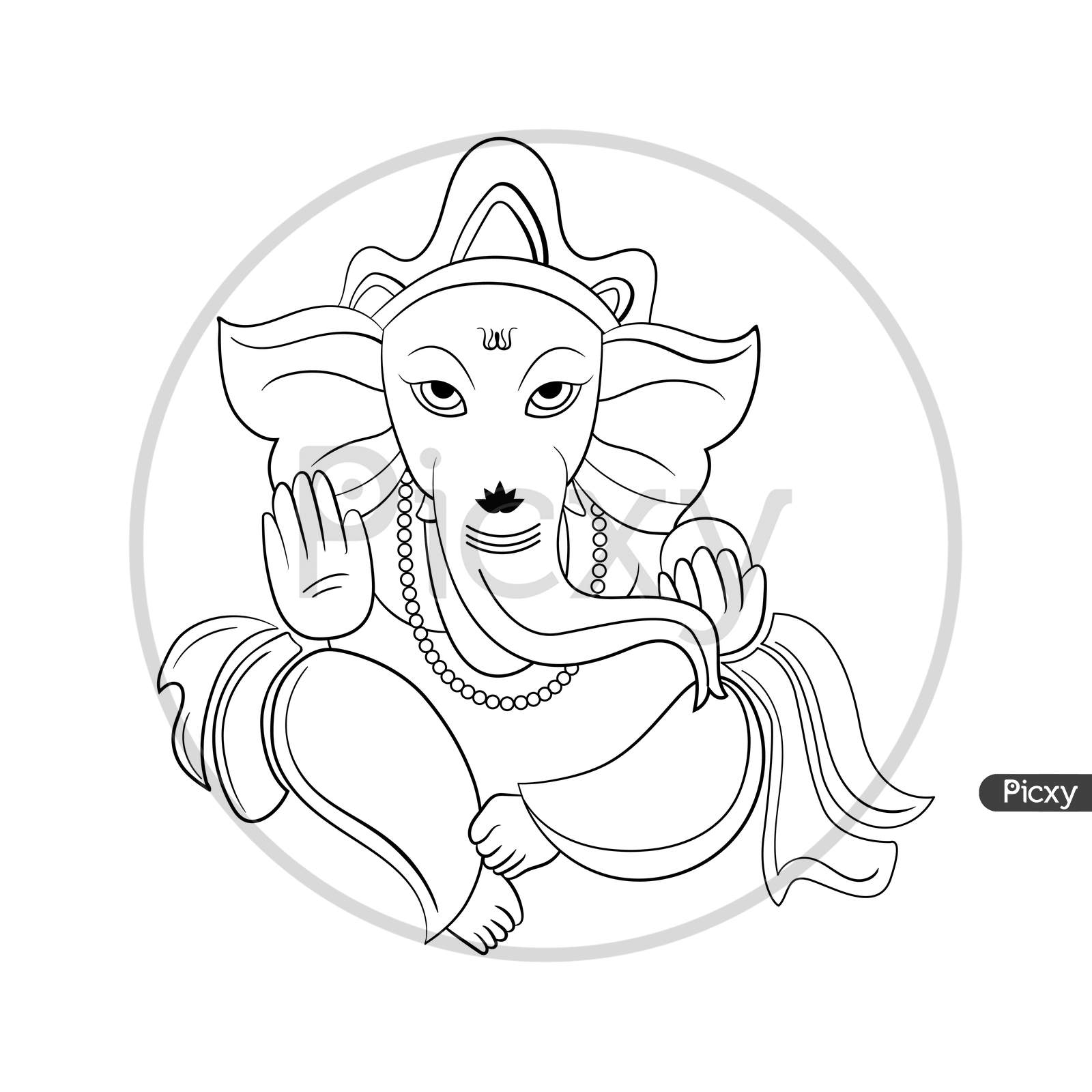 Illustration of happy ganesh chaturthi. Stock Vector | Adobe Stock