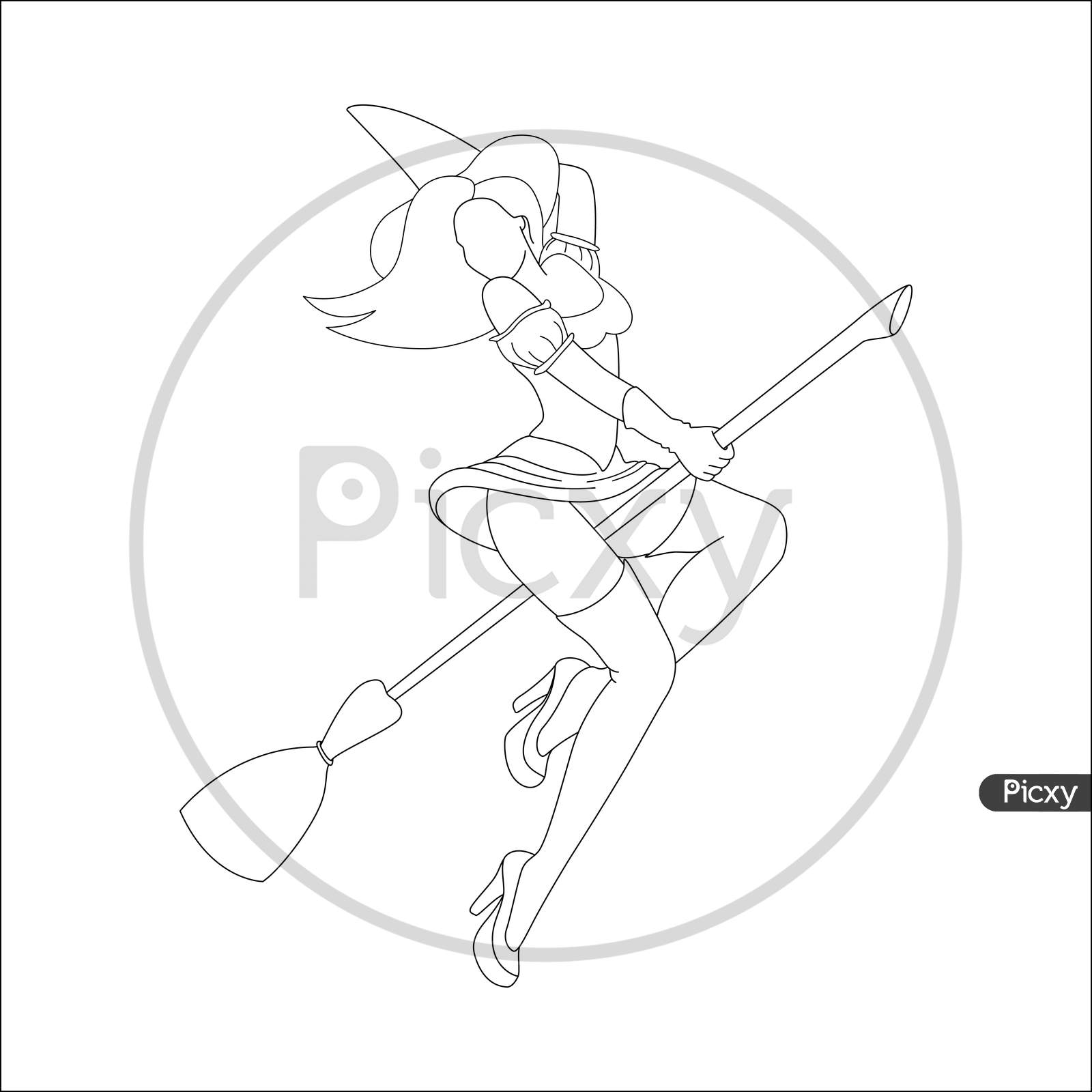 Anime Coloring Page Cliparts, Stock Vector and Royalty Free Anime Coloring  Page Illustrations