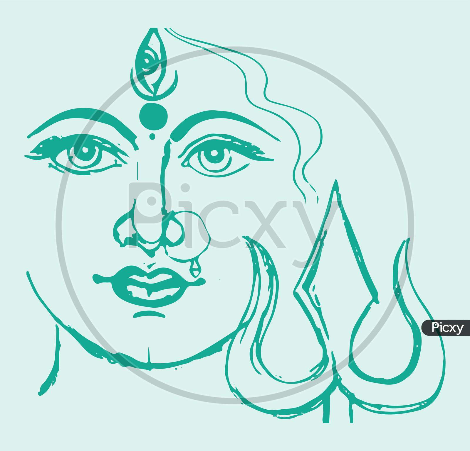 Buy Hindu Goddess Durga Home Decor Art Print Online in India  Etsy