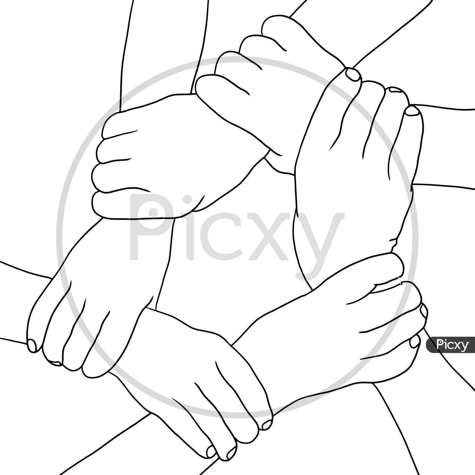 Romantic Couple Holding Hand Line Art, Happy Lovers Pencil Drawing, Best  Friends Gift Ideas Drawing by Mounir Khalfouf - Fine Art America
