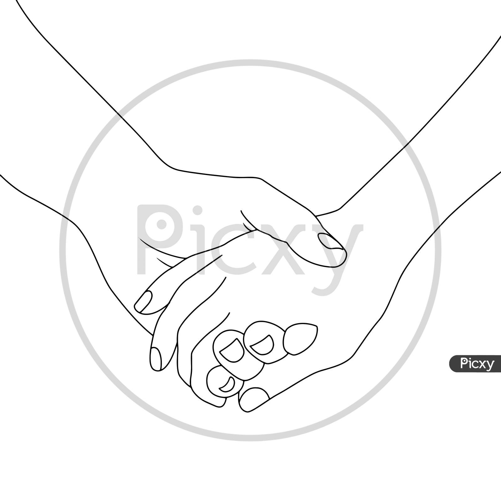 Female hand pose. Reaches for something with the palm down. Arm of a black  woman. Hand gesture or sign. Finger pointing. Non-verbal language. Delicate  Stock Vector Image & Art - Alamy