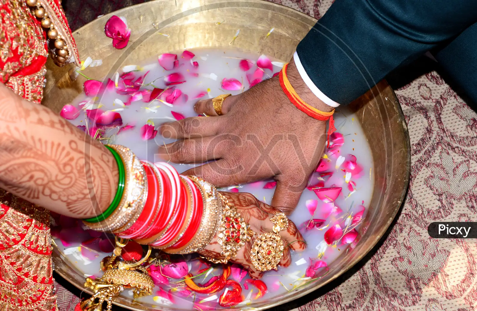 Finding Wedding Ring in Milk Ceremony | TikTok
