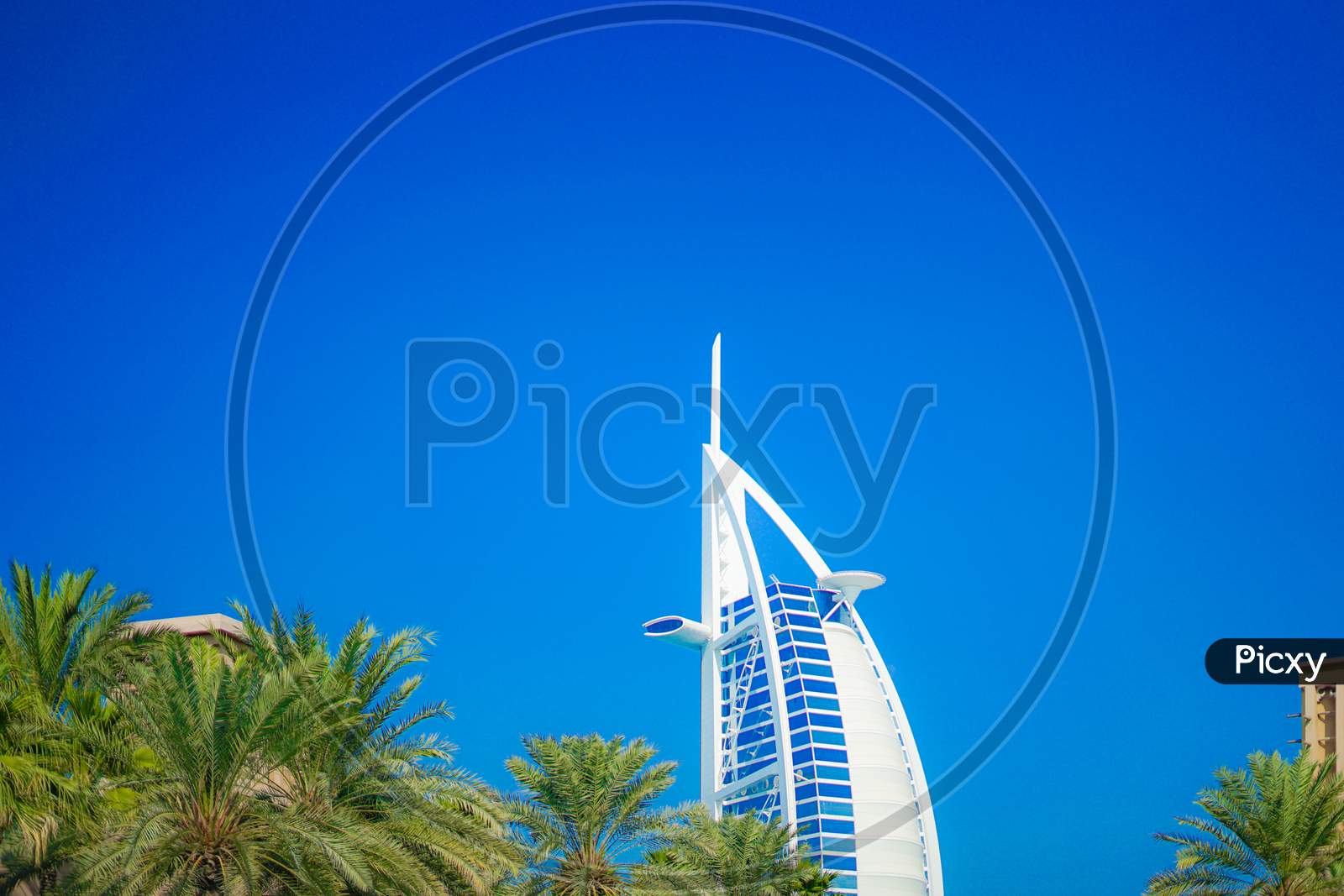 Burj Al Arab And Blue Sky (Uae · Dubai)