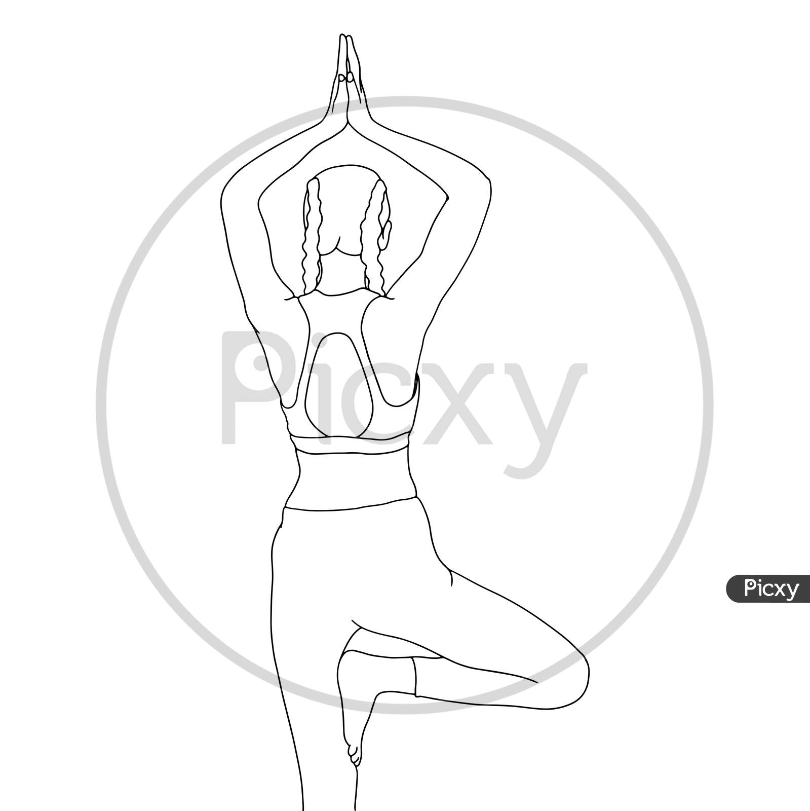 How to Draw a Yoga Pose - Really Easy Drawing Tutorial