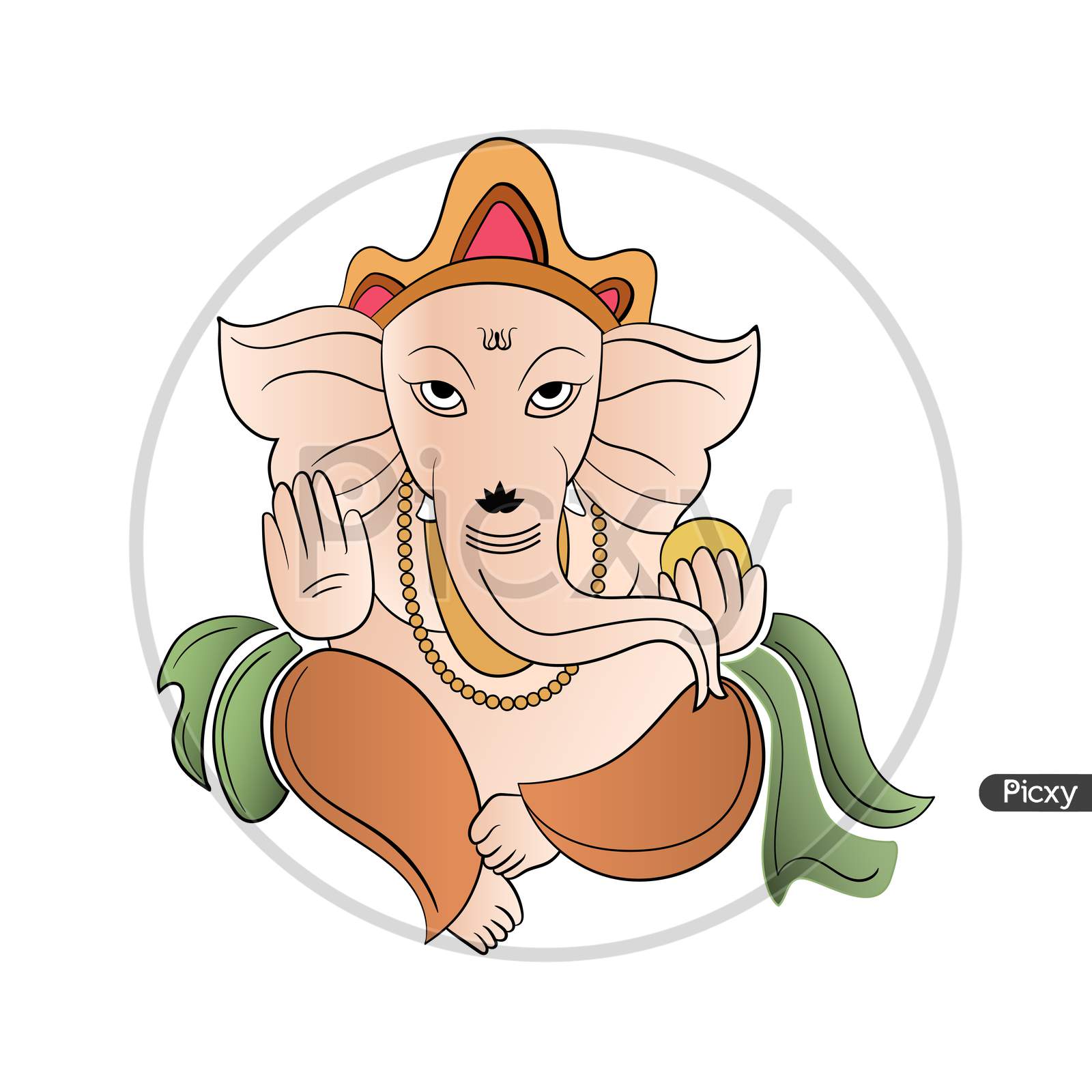 Illustration of Lord Ganpati Background for Happy Ganesh Chaturthi. Ai  Generated Stock Illustration - Illustration of ganesh, deepawali: 281275003