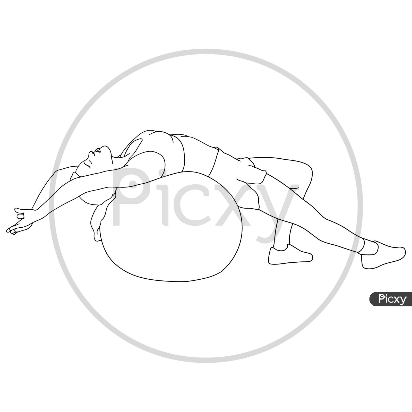 Yoga poses vector silhouettes, pilates fitness female exercises. Set of yoga  poses, illustration of outline woman body in pose yoga Stock Vector Image &  Art - Alamy