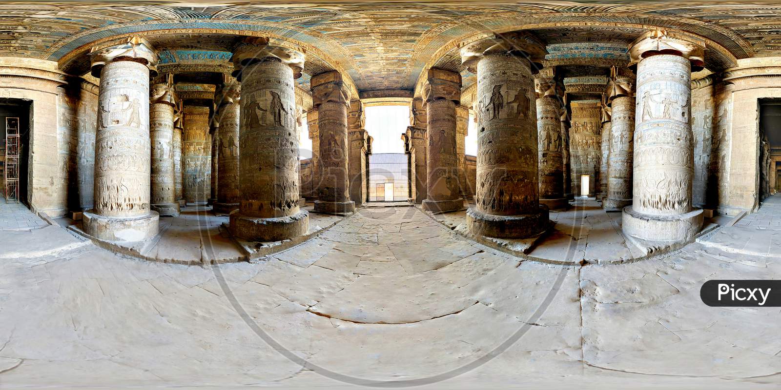 The Hypostyle Hall of Dendera Temple Complex
