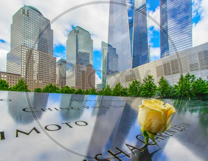 One World Trade Center And Ground Zero Roses