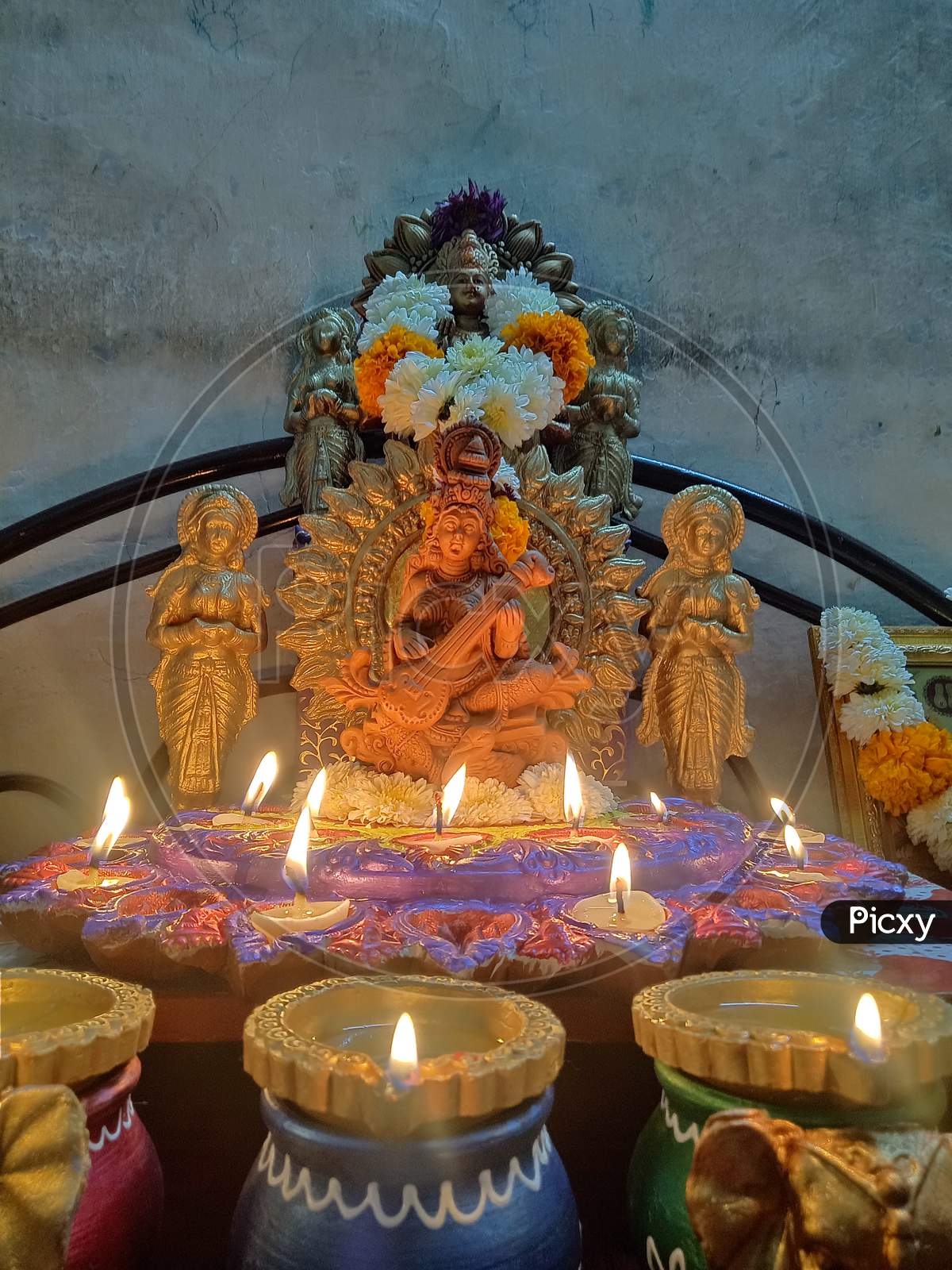 Indian Diwali festival Lord Laxmi Pujan